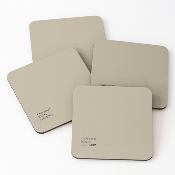 Item preview, TOP 100 COLORS — 2026 ✦ RESTORATIVE NEUTRAL - ✨ Universal Khaki ✨ (#B8A992) designed and sold by WheelieGdArt.
