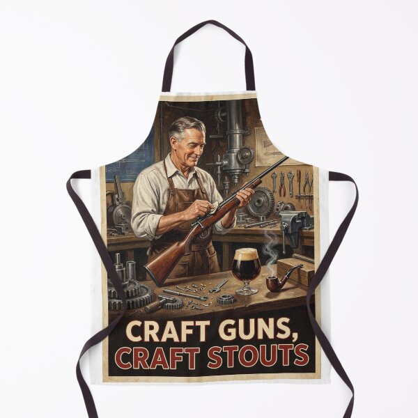 Item preview, Craft Guns Craft Stouts Springfield Gunsmith Poster designed and sold by Cozy-Old-Pub.
