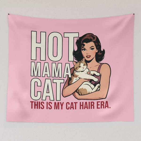 Item preview, Hot Mama Cat Retro Pinup Comic Art designed and sold by chillaxcats.