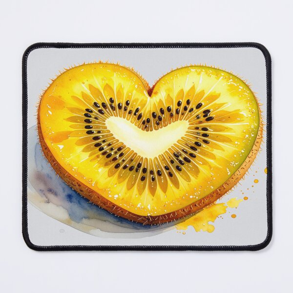 Item preview, Goldkiwi heart in watercolor style designed and sold by LiskoDesign.