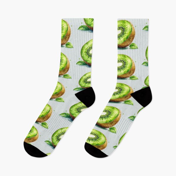 Item preview, Sliced green kiwi in watercolor style designed and sold by LiskoDesign.