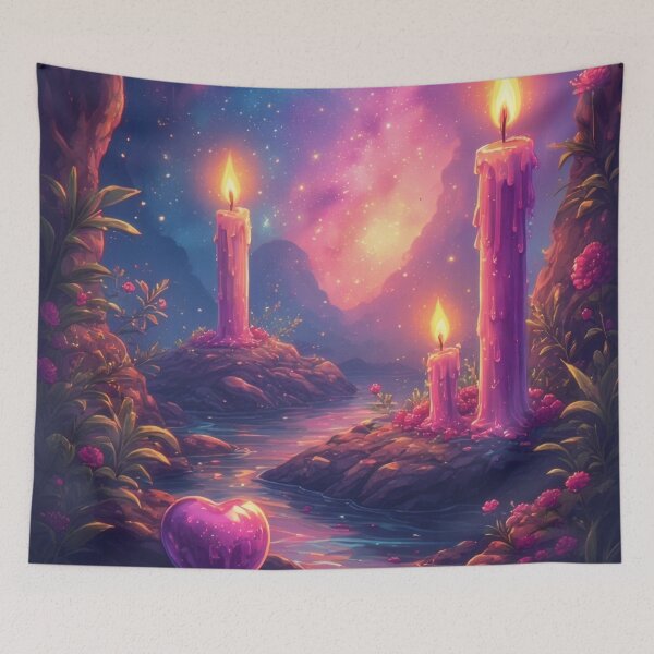 Item preview, Candlelight in the romantic flow of love designed and sold by Mianku | Für das Leben.