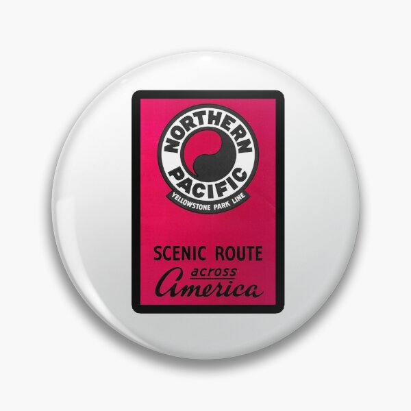 Item preview, Vintage Northern Pacific Railroad - Scenic Route Across America designed and sold by QuayTradingCo.
