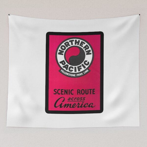 Item preview, Vintage Northern Pacific Railroad - Scenic Route Across America designed and sold by QuayTradingCo.
