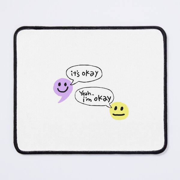 Item preview, It’s Okay – Yeah, I’m Okay | Quiet Emotional Conversation Illustration designed and sold by hangeulstudio.