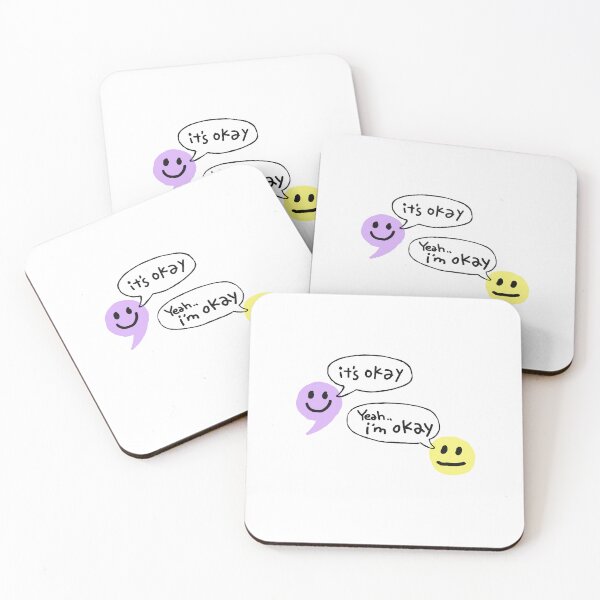 Item preview, It’s Okay – Yeah, I’m Okay | Quiet Emotional Conversation Illustration designed and sold by hangeulstudio.