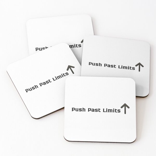 Item preview, Push past limits motivation design designed and sold by IronMindStudio.