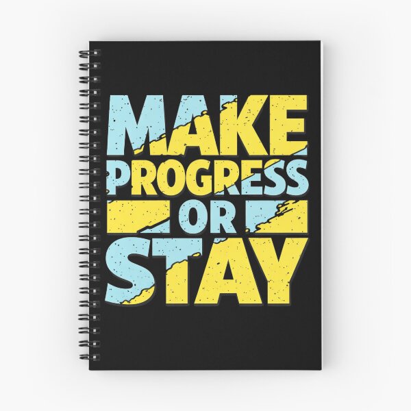 Item preview, Make Progress or Stay – Bold Motivation Quote Design designed and sold by Hilal-Studio.