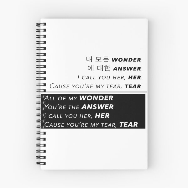 Item preview, BTS-HER Lyrics designed and sold by ashleyg10.