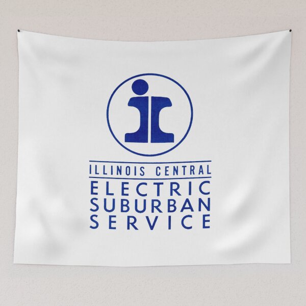 Item preview, Vintage Illinois Central Railroad - Electric Suburban Service designed and sold by QuayTradingCo.