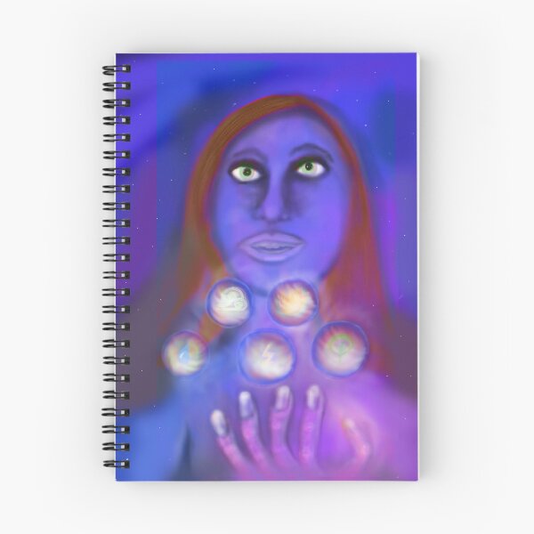 Item preview, Fantasy Sorceress Controlling Elements – Magic Art designed and sold by DCSMKreativ.