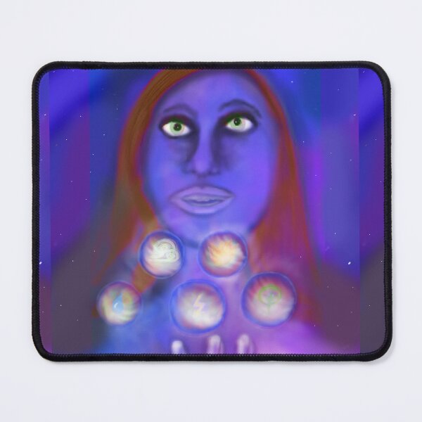 Item preview, Fantasy Sorceress Controlling Elements – Magic Art designed and sold by DCSMKreativ.