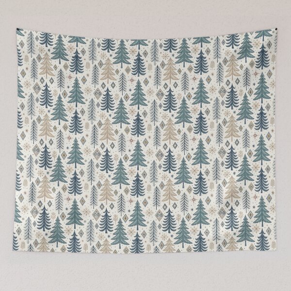 Item preview, Nordic Pine Trees & Folk Fillers | Winter Folk Art designed and sold by Shuga-Design.