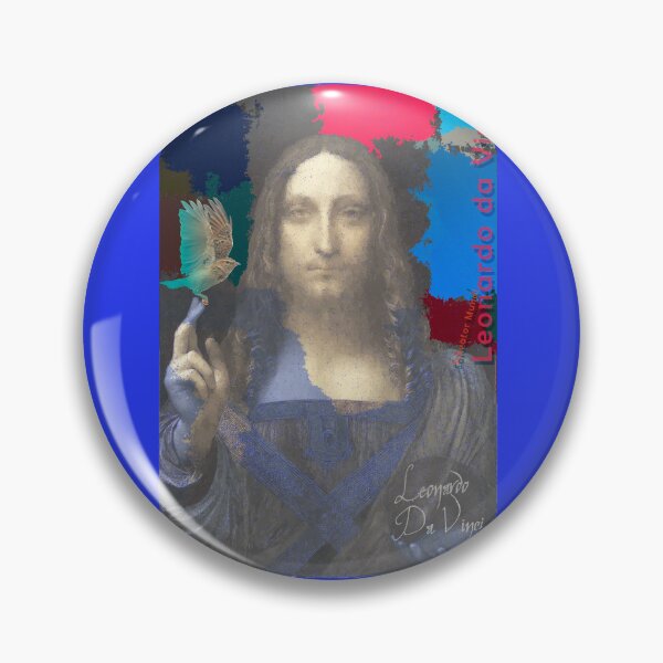 Item preview, Leonardo Da Vinci's Salvator Mundi and Lark Bird (Pop Art by ACCI) designed and sold by VanyssaGraphics.