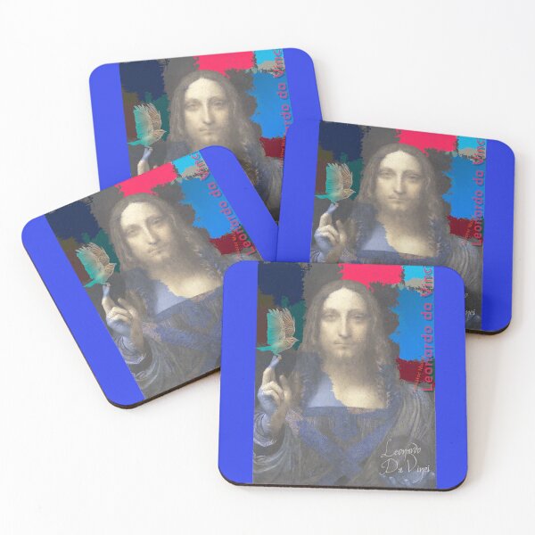Item preview, Leonardo Da Vinci's Salvator Mundi and Lark Bird (Pop Art by ACCI) designed and sold by VanyssaGraphics.
