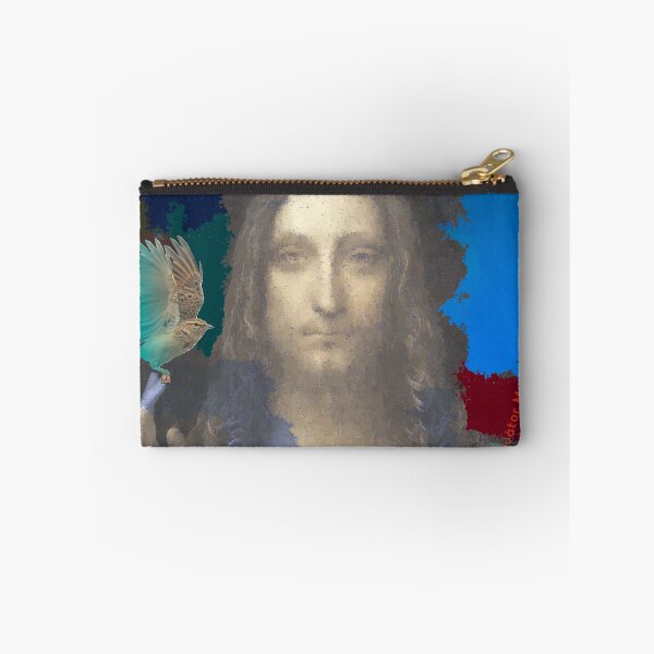 Item preview, Leonardo Da Vinci's Salvator Mundi and Lark Bird (Pop Art by ACCI) designed and sold by VanyssaGraphics.