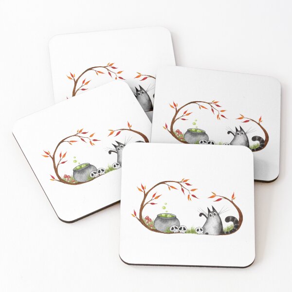 Item preview, Cat Playing With Skulls designed and sold by Liubka.