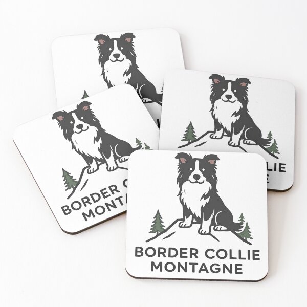 Item preview, Border Collie Mountain Dog | Cute Minimalist Canine Tee for Dog Lovers & Pet Owners | Mountain Collie designed and sold by KivaroArt.