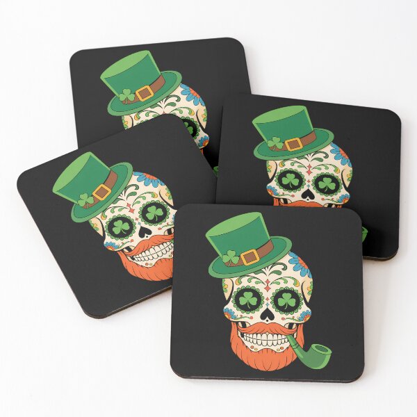 Item preview, St. Patrick_s Day Shamrock Skull Leprechaun designed and sold by lilensgavadur.