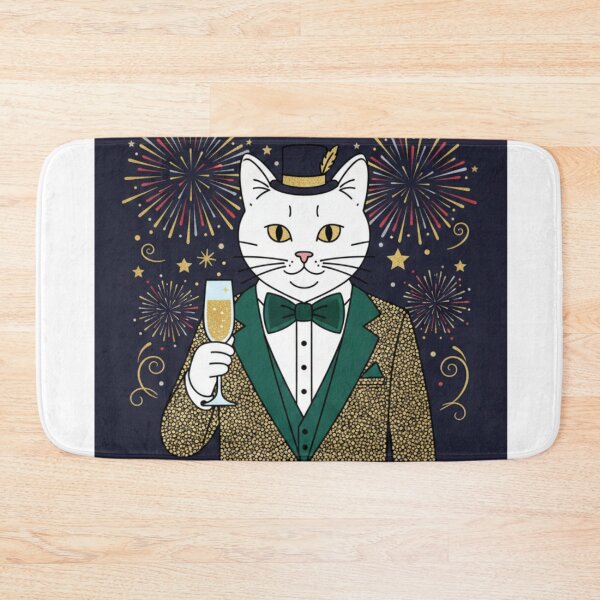 Item preview, Elegant Cat Celebrating New Year in Style designed and sold by Fandom Universe.