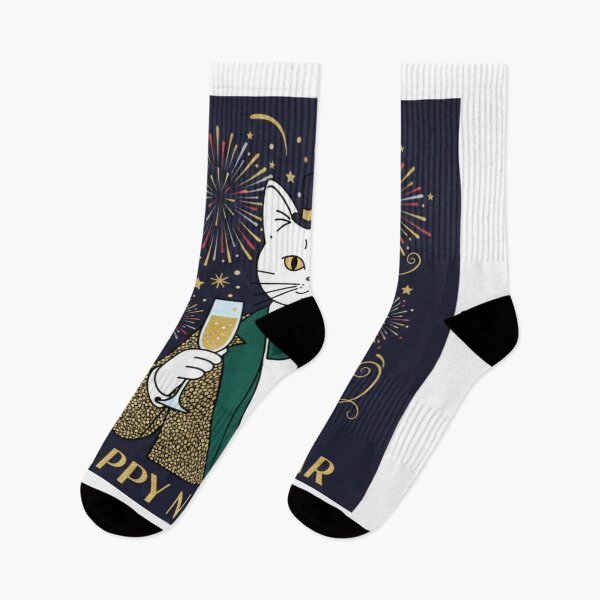 Item preview, Elegant Cat Celebrating New Year in Style designed and sold by Fandom Universe.