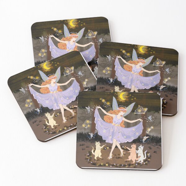 Item preview, Fairy Dancing with Cats designed and sold by salinsiree.