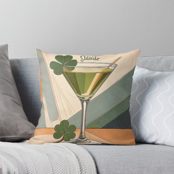 Item preview, St Patrick's Day Shamrock Martini Sláinte designed and sold by Lee Hiller Designs.