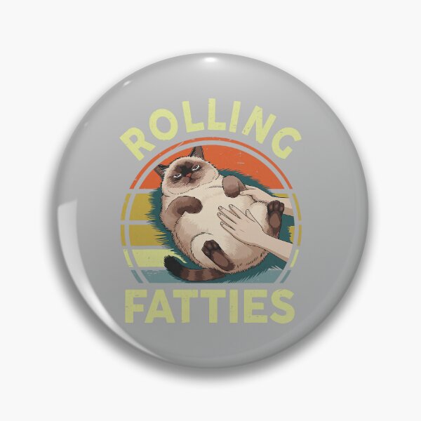 Item preview, Funny Rolling Fatties Siamese Cat Breed Mom Dad Kitten Retro designed and sold by mjohnson9.