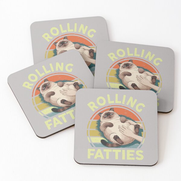 Item preview, Funny Rolling Fatties Siamese Cat Breed Mom Dad Kitten Retro designed and sold by mjohnson9.