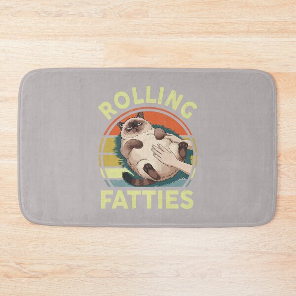 Item preview, Funny Rolling Fatties Siamese Cat Breed Mom Dad Kitten Retro designed and sold by mjohnson9.