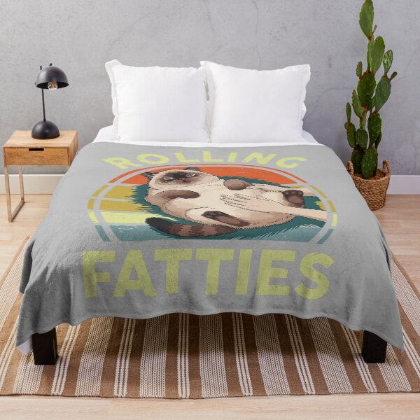 Item preview, Funny Rolling Fatties Siamese Cat Breed Mom Dad Kitten Retro designed and sold by mjohnson9.