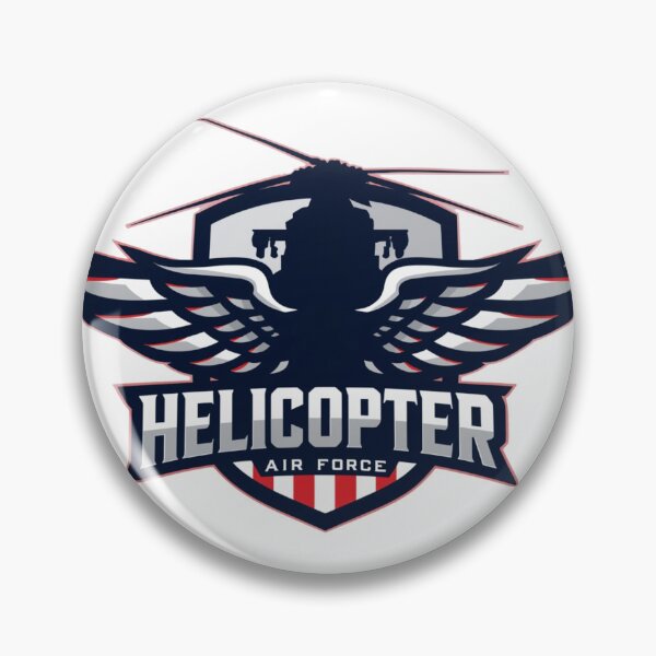 Item preview, Helicopter Air Force Emblem – Military Aviation Wing Badge designed and sold by M22--.