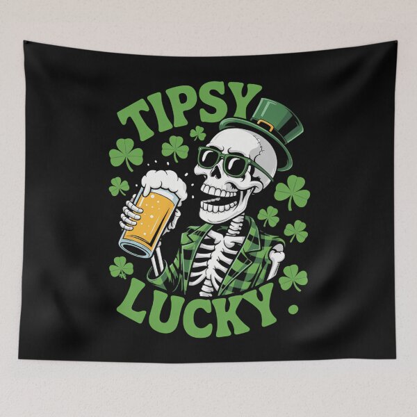Item preview, St. Patricks Shamrock Leprechaun Skeleton designed and sold by lilensgavadur.