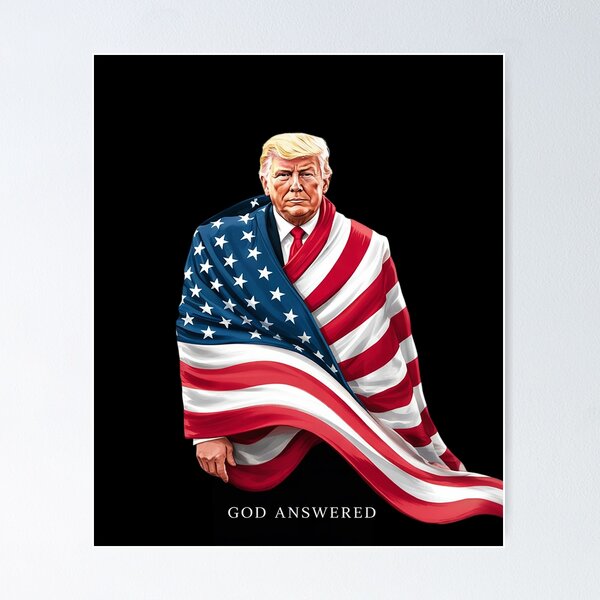 Item preview, Trump America Prayed God Answered  designed and sold by PowAcademy.