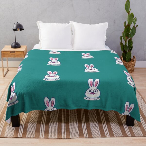 Item preview, LaMaisonOfMY MY BLANK STARE RABBIT COLLECTION  NO. 2 On Green designed and sold by LaMaisonOfMY.
