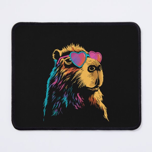 Item preview, Copy of Capybara Heart Glasses Neon Colorful Retro Animal Art Sublimation PNG designed and sold by DigitalArtByNow.