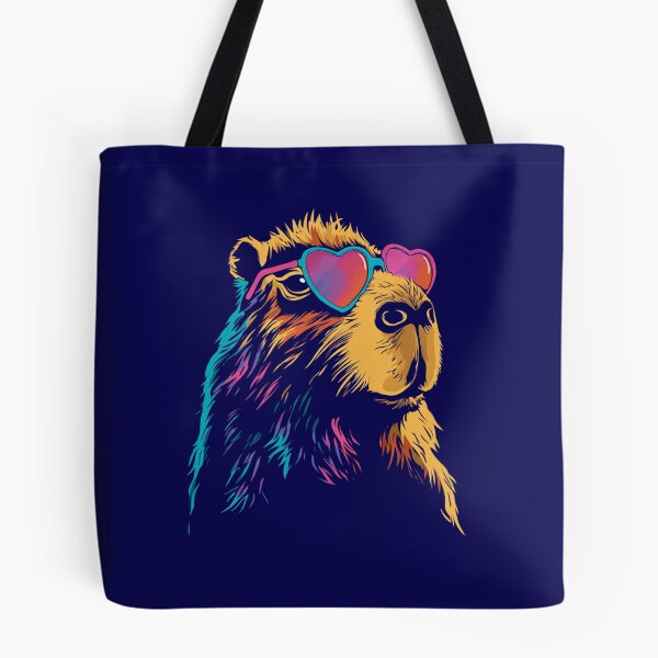 Item preview, Copy of Capybara Heart Glasses Neon Colorful Retro Animal Art Sublimation PNG designed and sold by DigitalArtByNow.