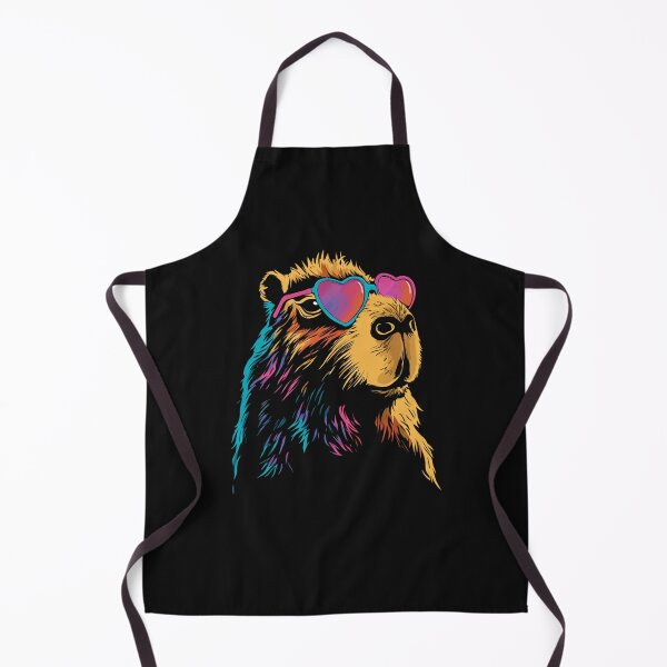 Item preview, Copy of Capybara Heart Glasses Neon Colorful Retro Animal Art Sublimation PNG designed and sold by DigitalArtByNow.