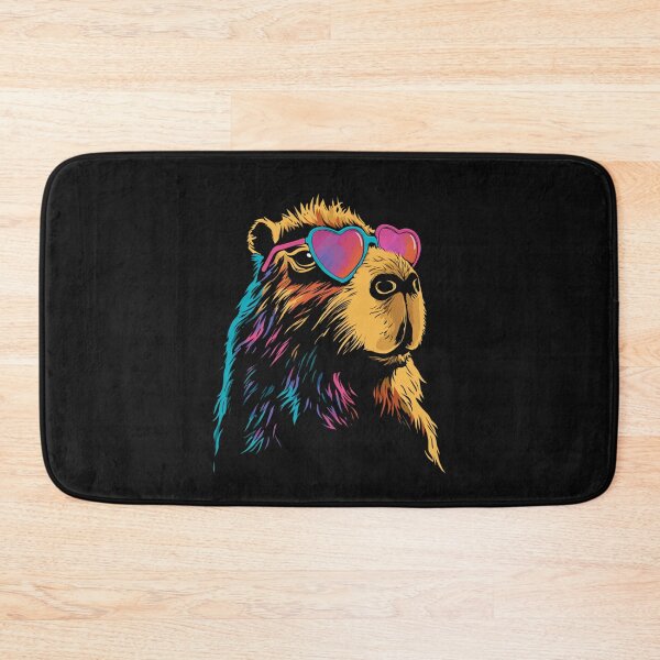 Item preview, Copy of Capybara Heart Glasses Neon Colorful Retro Animal Art Sublimation PNG designed and sold by DigitalArtByNow.