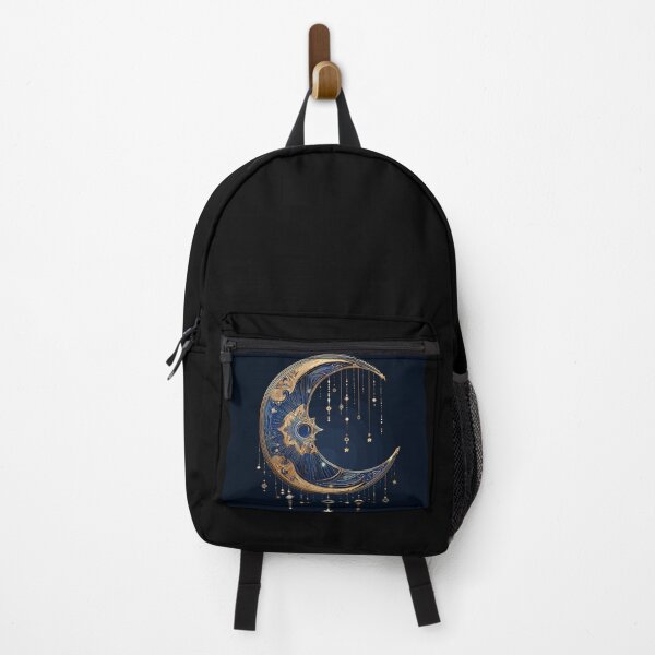 Item preview, Celestial Crescent Moon – Gold Mystic Astrology Night Sky Art designed and sold by DConcept.