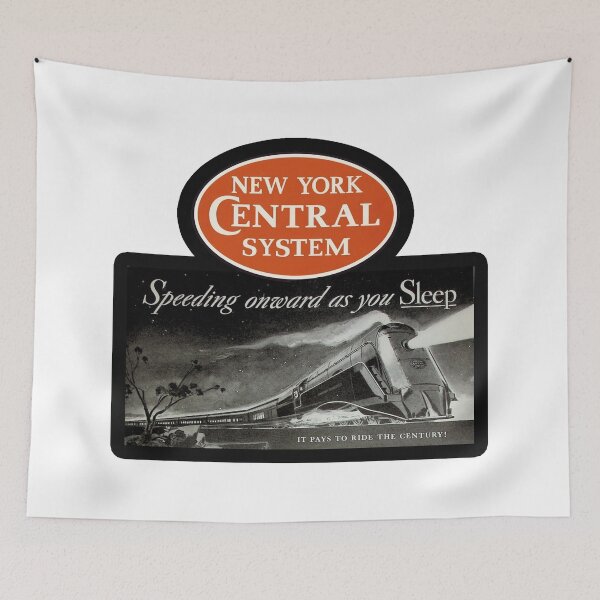 Item preview, Vintage New York Central Railroad System - Speeding Onward As You Sleep designed and sold by QuayTradingCo.