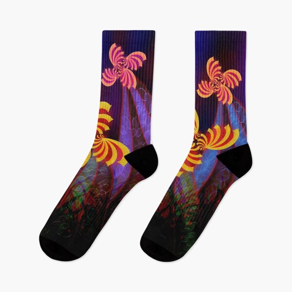 Item preview, Cosmic Flowers - Colourful Abstract Interpretation of Flowers designed and sold by Lycanth.