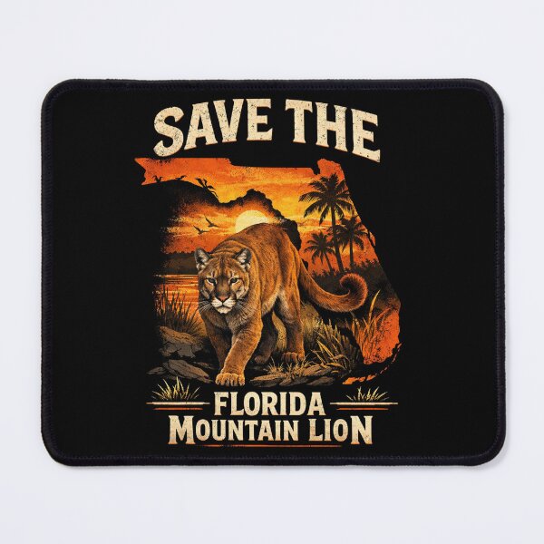 Item preview, Save The Florida Mountain Lion designed and sold by MojaveTradePost.