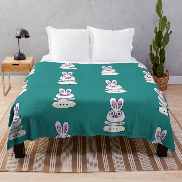Item preview, LaMaisonOfMY MY BLANK STARE RABBIT COLLECTION  NO. 3 On Green designed and sold by LaMaisonOfMY.