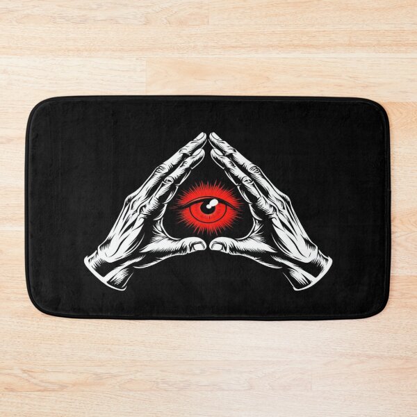 Item preview, Mystic Skeleton Hands with Red Eye – Esoteric Symbolism, Occult Art, Gothic Surreal Design designed and sold by Bright Nest Studio.