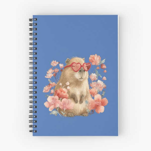 Item preview, Copy of Capybara Heart Glasses Watercolor Floral Cute Valentine Animal Art Sublimation File designed and sold by DigitalArtByNow.