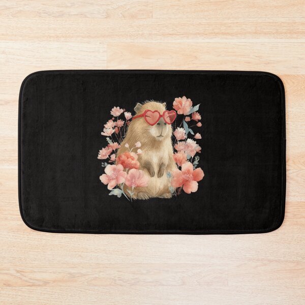 Item preview, Copy of Capybara Heart Glasses Watercolor Floral Cute Valentine Animal Art Sublimation File designed and sold by DigitalArtByNow.
