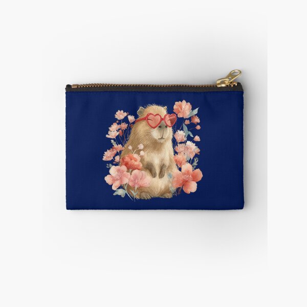 Item preview, Copy of Capybara Heart Glasses Watercolor Floral Cute Valentine Animal Art Sublimation File designed and sold by DigitalArtByNow.