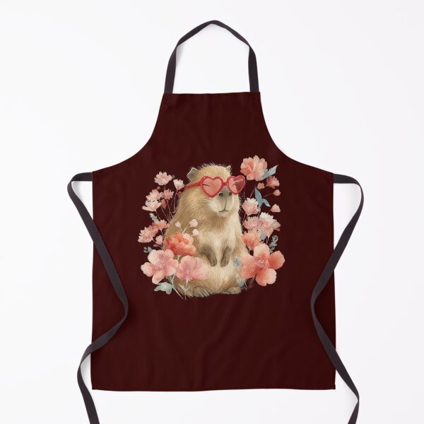 Item preview, Copy of Capybara Heart Glasses Watercolor Floral Cute Valentine Animal Art Sublimation File designed and sold by DigitalArtByNow.