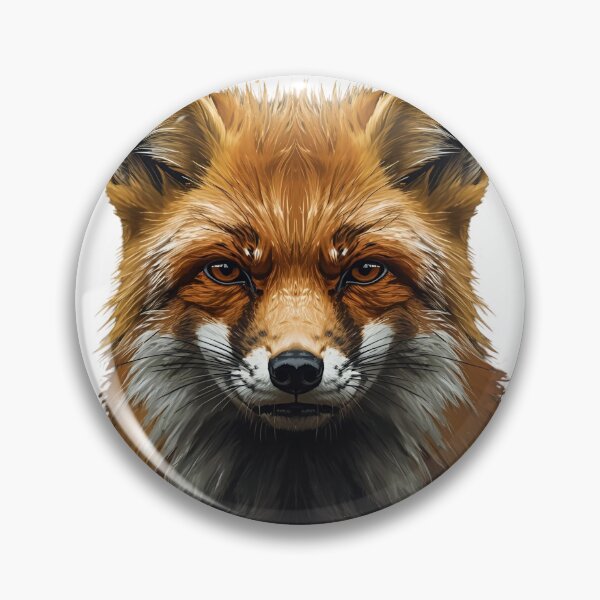 Item preview, The Grumpy Fox - Serious Red Fox Realistic Digital Painting designed and sold by The Grumpy Pet Club.